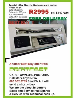 Printing Guillotine PF480EPC A3 paper cutter 480mm wide 80mm, Custom built Heavy duty 220V NEW