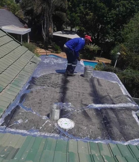 Waterproofing torch on roof repair leaks and cracks