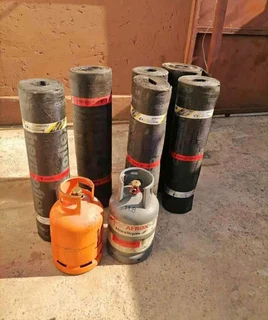 Waterproofing torch on roof repair leaks and cracks