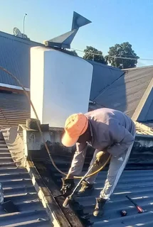Waterproofing torch on roof repair leaks