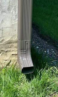 Gutters Aluminum seamless and waterproof torch on roof repair leaks