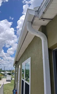 Gutters Aluminum seamless and waterproof torch on roof repair leaks