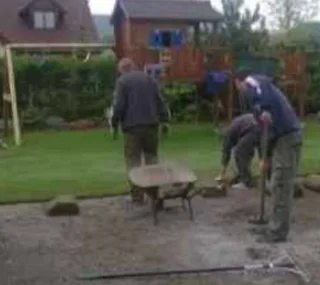 Buffalo grass instant roll on lawn grass// decorative stones pebbles and artificial grass installati