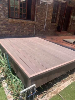 Composite decking installer