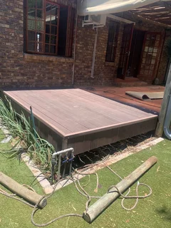 Composite decking installer