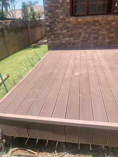 Composite decking installer