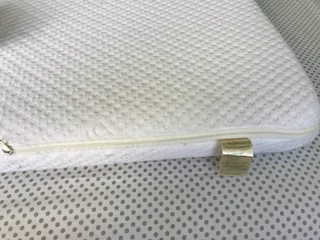 Snuggletime Bamboopaedic Mattress Stamdard camp cot and Xoxobaby fitted sheet