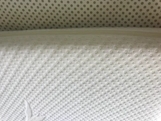 Snuggletime Bamboopaedic Mattress Stamdard camp cot and Xoxobaby fitted sheet