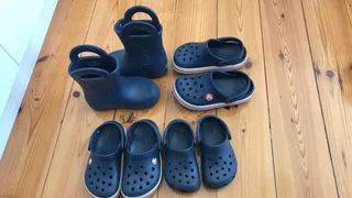 4 pairs of Kids’ Crocs sizes 6-9