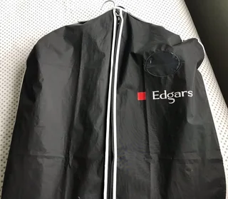 Edgars Signature Men’s Black Suit, 2 ties, a black belt, shirt