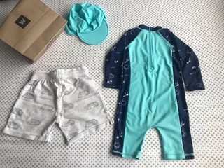 12-18months Wooliesbabes Swimsuit Set 2 Piece&#43;shorts for free
