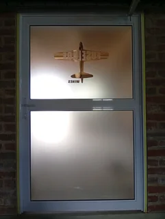 Sandblast vinyl for glass & doors