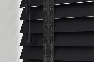 Black Blockout &amp; Wooden Venetian Blinds – Full Bundle Set | Excellent Condition For Sale