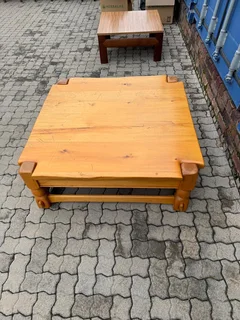 Yellowwood coffee tables x 2