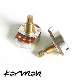 Karman Linear B500K 15mm Brass Shaft (split) Full Size Potentiometer