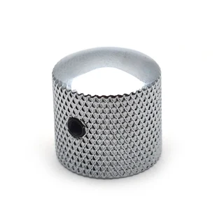 Chrome Metal Knob – Push On with Tightening Screw (18mm)