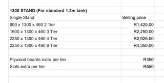 3-Tier Timber Fish Tank Stand