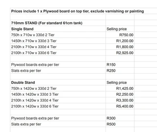 3-Tier Timber Fish Tank Stand