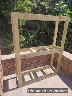3-Tier Timber Fish Tank Stand