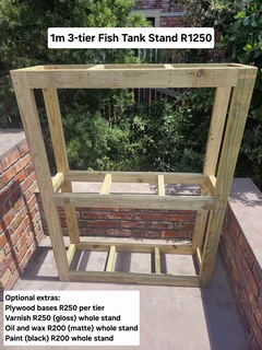 3-Tier Timber Fish Tank Stand