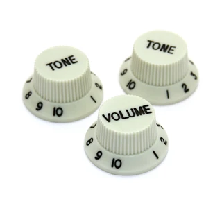 Mint Green Strat style replacement knob set – 1 Volume, 2 tone
