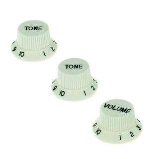 Mint Green Strat style replacement knob set – 1 Volume, 2 tone