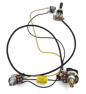 Solderless Electronics for 2 x Humbucker with Master Volume and Master Tone with Coil Split