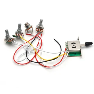 Pre-wired Electronics for 3 Single Coil Strat Style Guitar With Mini Size Pots