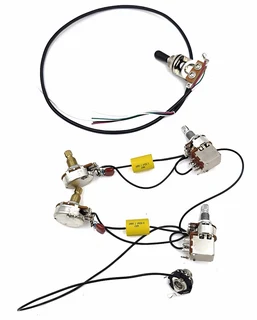 Pre-wired Electronics for Les Paul, SG or similar with 2V2T with Push Pull Pots