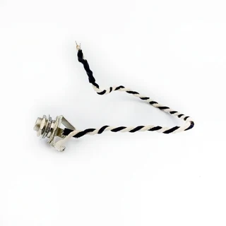 Pre-wired Guitar Output Jack with twisted leads