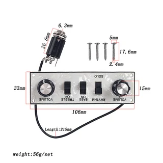 Pre-wired Hofner Guitar Electronics Control Plate
