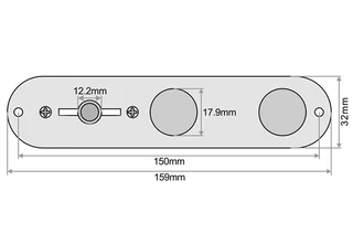 Chrome Pre-wired Telecaster Control Plate