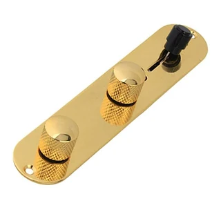 Pre-wired Telecaster Control Plate with Mini pots – Gold