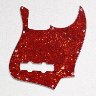 Jazz Bass Pickguard - Red Tortoiseshell