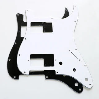 H/H Black 3ply Strat Style Pickguard