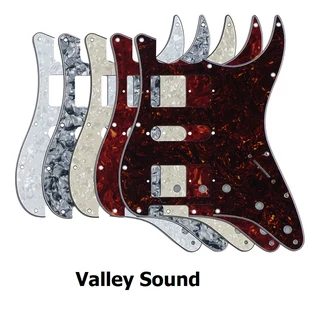 H/S/H White 3ply Strat Style Pickguard