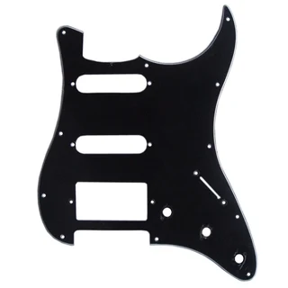 H/S/S Black 3ply Strat Style Pickguard
