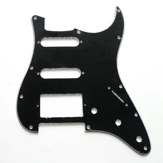 H/S/S Black 3ply Strat Style Pickguard