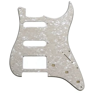 H/S/S Vintage White Pearloid 3ply Strat Style Pickguard