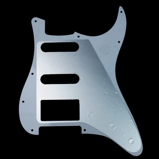 H/S/S White 3ply Strat Style Pickguard (Left Hand)