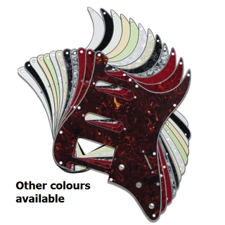 H/S/S White Pearloid 3ply Strat Style Pickguard