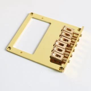 Humbucker rout Telecaster Guitar Bridge with 6 Saddles – Gold