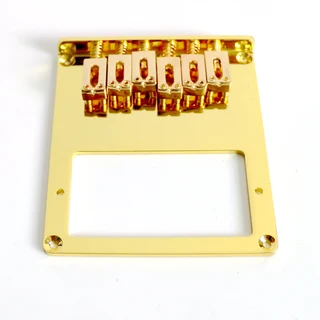 Humbucker rout Telecaster Guitar Bridge with 6 Saddles – Gold