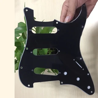 S/S/S Black 3ply Strat Style Pickguard