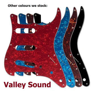 S/S/S Blue Pearl 3ply Strat Style Pickguard