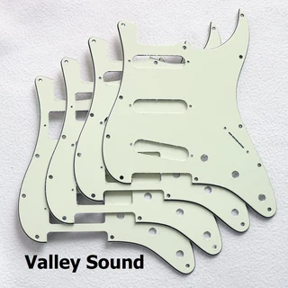 S/S/S Mint Green 3ply Strat Style Pickguard