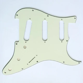 S/S/S Mint Green 3ply Strat Style Pickguard