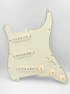 S/S/S Mint Green 3ply Strat Style Pickguard