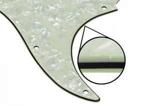 S/S/S Mint Pearl 3ply Strat Style Pickguard