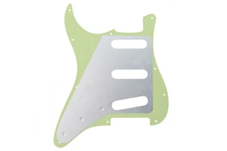S/S/S Mint Pearl 3ply Strat Style Pickguard